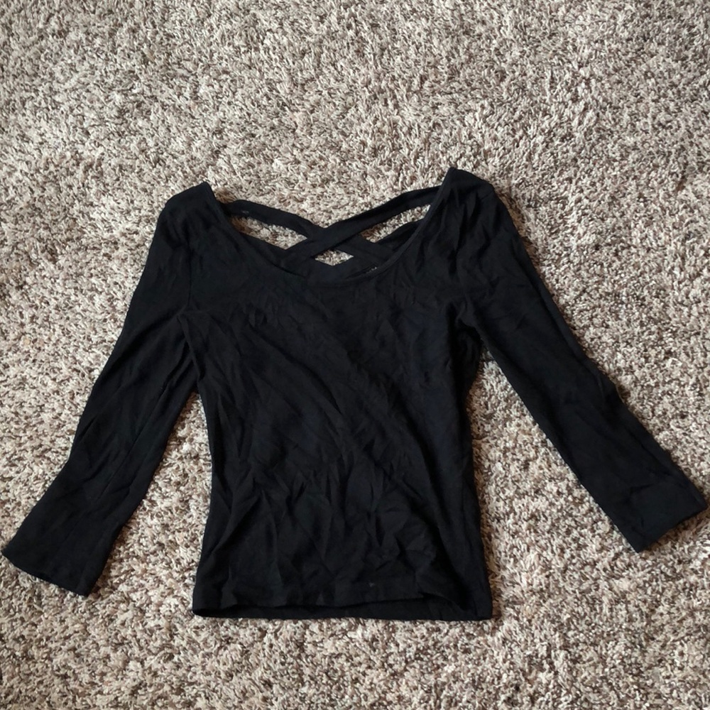 Strapped back crop top